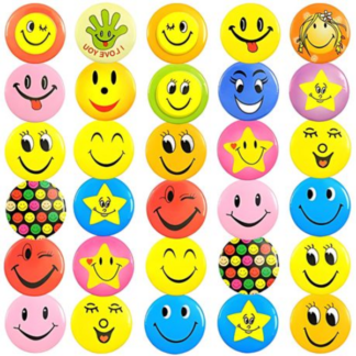 Happy Pins, Happy People: Spread Positivity with Our Smiley Faces Favors!