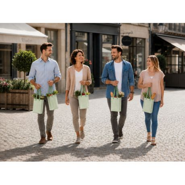 12 Pack Non-Woven Reusable Tote Gift Shopping Bags with Handles - Image 13