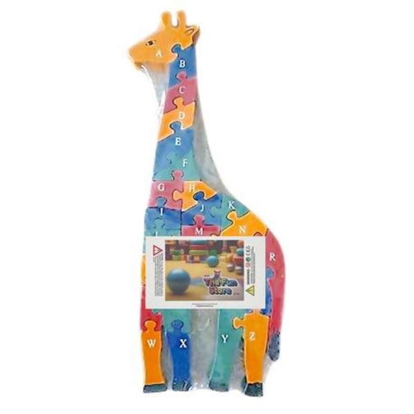 Puzzle Fun that Sticks its Neck Out 3D Wooden Puzzle - Set of 26 - Image 4