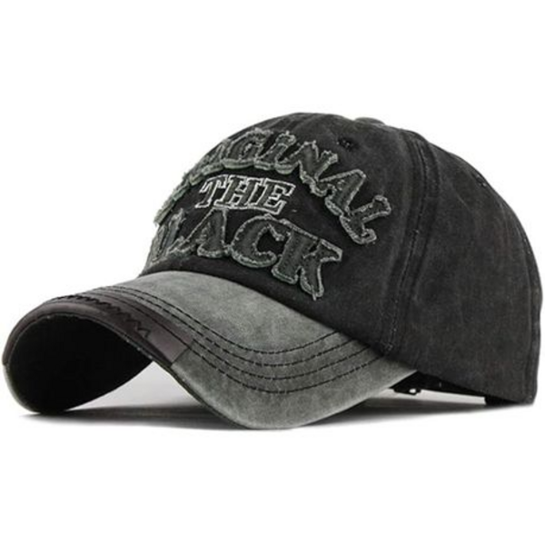 Black - Step Up Your Style with the Washed Classic Vintage Retro Baseball Cap! - Image 2