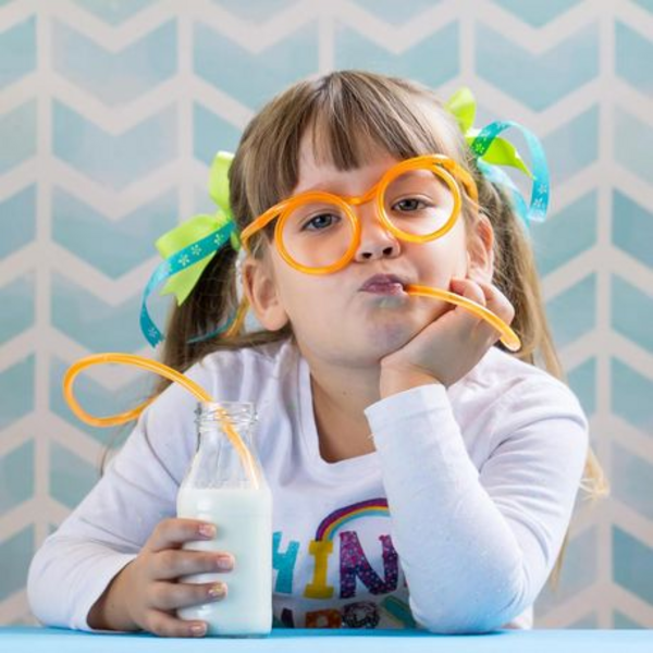 Where Drinking Meets Delight Flexible Glasses Shaped Plastic Drinking Straw