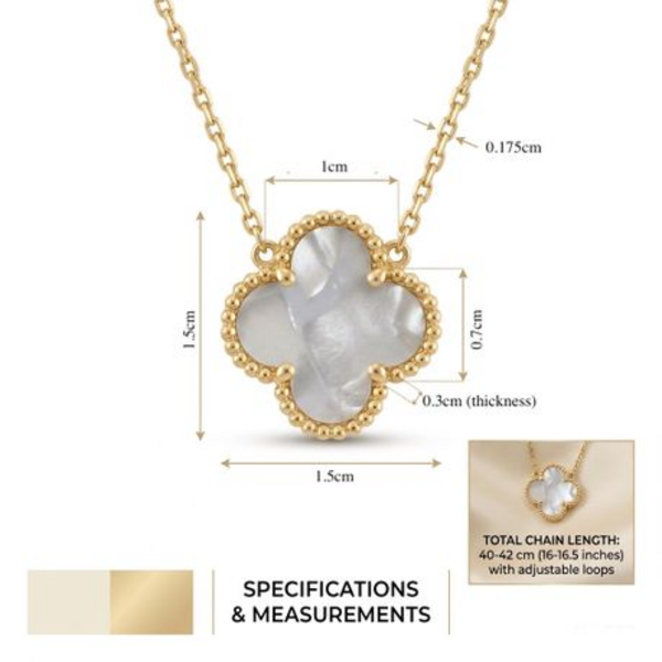 Four Leaf Clover - Van Cleef Pendant Necklace - Luck in Bloom - Image 4
