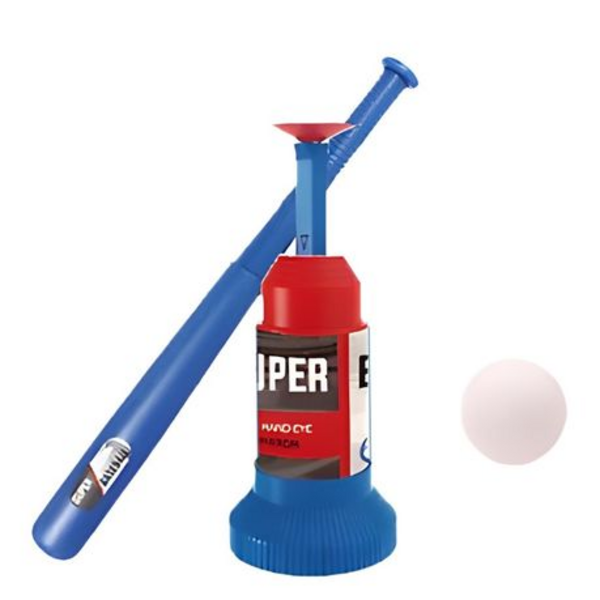 Super Baseball Fun: Automatic Ball Launcher Adjustable Bat, 3 Plastic Balls