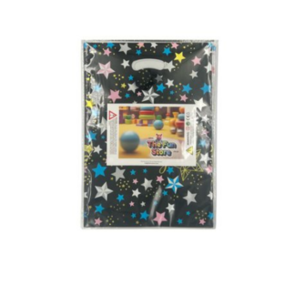 40-Piece Happy Birthday Star Patterned Foil Bags with Handles