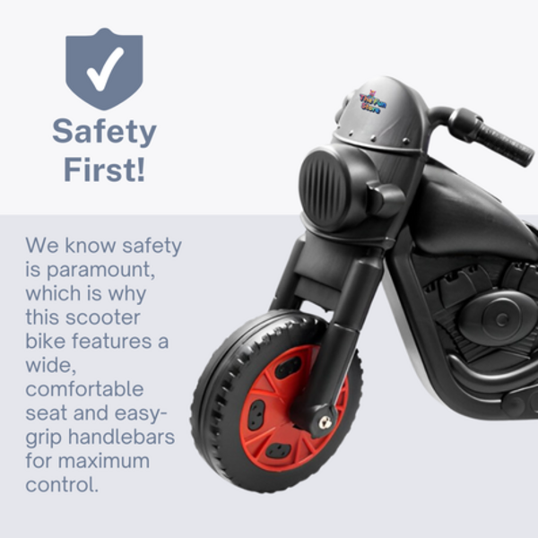 The Fun Store: All-in-One Scooter Bike - Glide, Ride, Conquer - Red Hubcaps