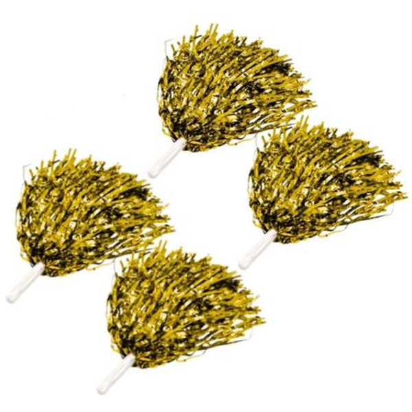 Sparkle in Every Shake Set of 2 Pom Poms - Vibrant Shine for Every Cheer