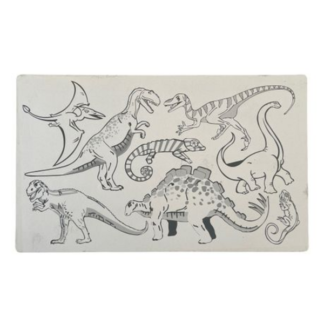 Stomp into Creativity with Our Versatile 8-in-1 Dinosaur Stencil Set!