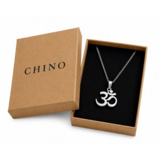 Om Necklace With Pendant For Women & Men - Stainless Steel Yoga Pendant