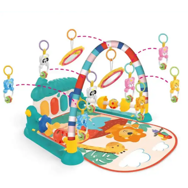Multifunction Baby Piano Fitness Gym Play Mat Musical Activity Center Rack - Image 3