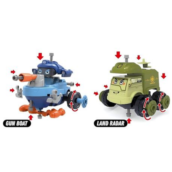 Mission Ready: Set of 2 Military Take Apart and Reconstruct Vehicles - Image 2