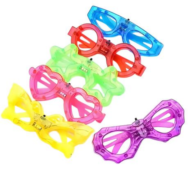 6 Piece Brighten Any Bash with These Glow-Tastic Party Pack Glasses!