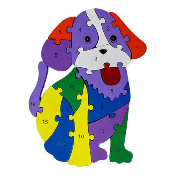 Paws for a Moment and Learn with our Puppy Shaped Puzzle