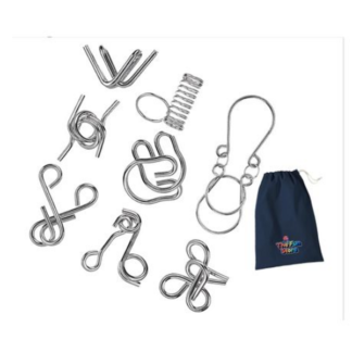 Brain Teaser Bonanza: A Collection of Mind-Boggling 3D Metal Puzzles & Bag