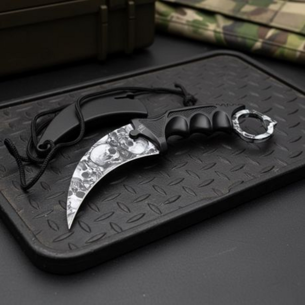 Unleash Your Inner Warrior with our Karambit Tiger Claw Skeli Curved Knife