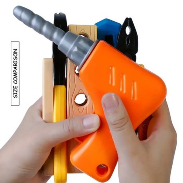 Kids' Toy Plastic Tool Set - Perfect for Little DIY Enthusiasts! - Set of 17