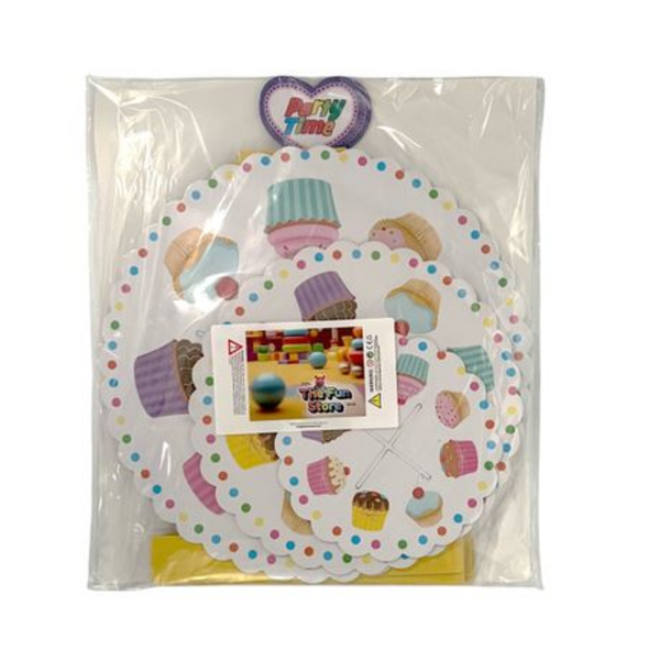 Party in Style: 3-Tier Cupcake Stand with Cupcake Design & Festive Message - Image 3