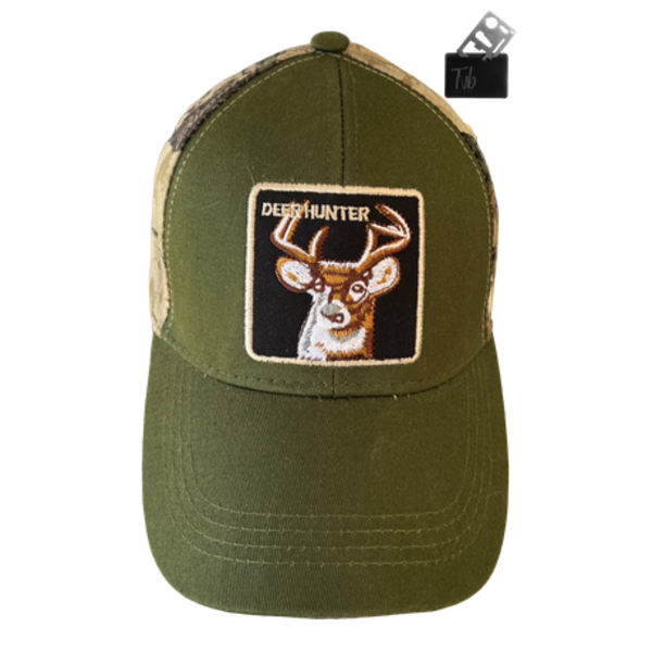 Walk on the Wild Side -with our Camo or Olive Green Deer Hunter Cap - Image 3
