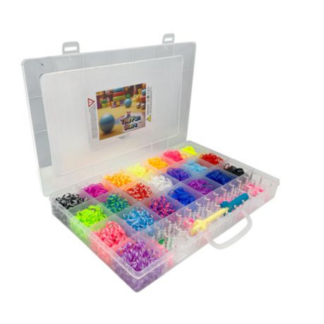 Loom Band Starter Kit - Create Endless Designs 22 Assorted Color Bands