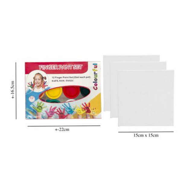 Bringing Art to Life for Little Ones with 12 Vibrant Colors & 6 Canvas
