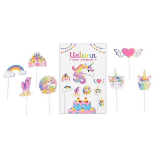 DIY Cake Cupcake Topper Decor Set - Unicorn Theme for Birthday Party Events - Image 3