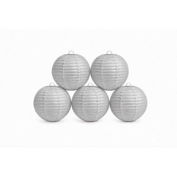 Chinese Paper Lanterns - 5 Pack - Large 40cm Round Hanging Lanterns - Image 30