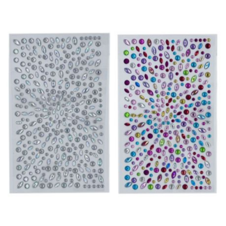 Double Pack of Nordik 3D Shimmering Rhinestone Face and Body Gems