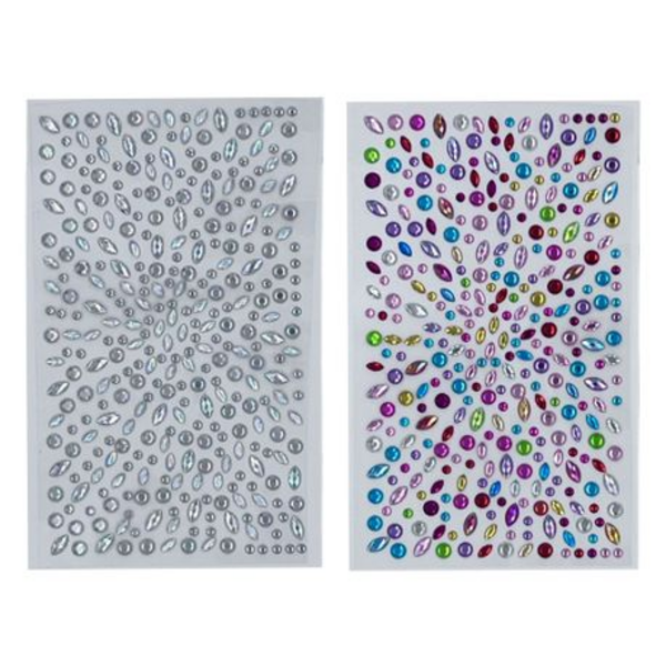 Double Pack of Nordik 3D Shimmering Rhinestone Face and Body Gems