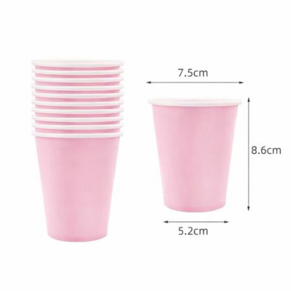 Disposable Party Set for 30 - White Paper Plates, Cups & Napkins Combo Pack - Image 5