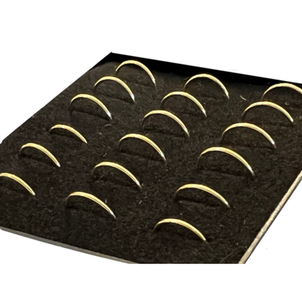 18 x Gold Nose Rings - 316L Surgical Steel - Simple But Elegant - Image 2