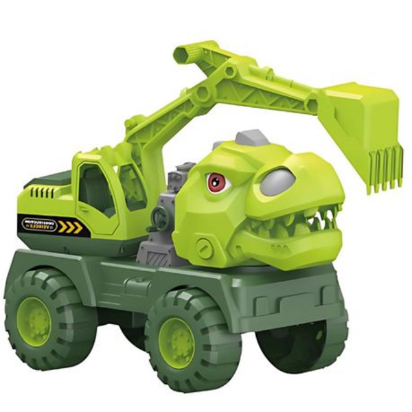 Dig into Fun: Large Dino Excavator Digger Construction Vehicle Truck