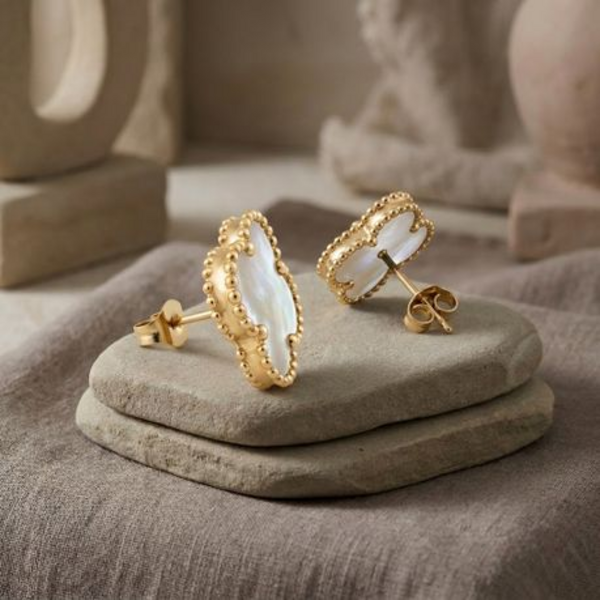Elevate your style with timeless Vintage Alhambra Earringse. - Image 14