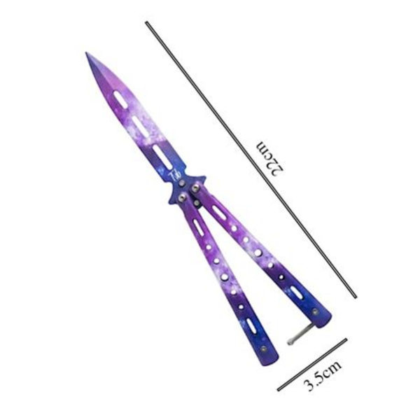 Tvb Unsharpened Galaxy Print Butterfly Trainer for Skill Building & Tricks - Image 4