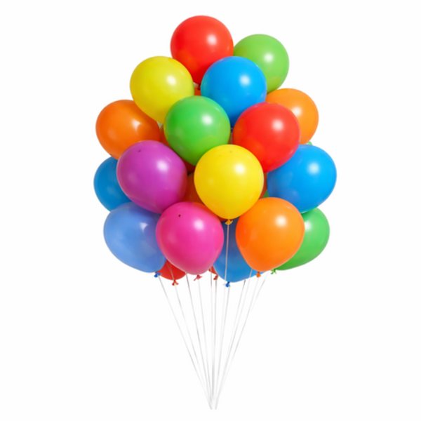 50 x Multi-Coloured 30cm Latex Balloons for Parties & Events - Image 2