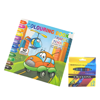Ditch Bulky Books & Messy Paints with "Traffic Tools" Colour by Number Fun!