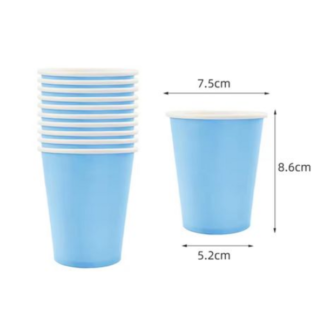 Disposable Paper Plates, Cups, Napkins / Serviettes - 20 Guest Party Pack