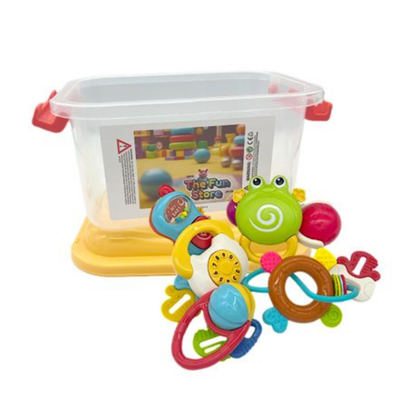 Soothe Sore Gums & Stimulate Senses, Our Soft, BPA-Free Rattle Teether Set - Image 6