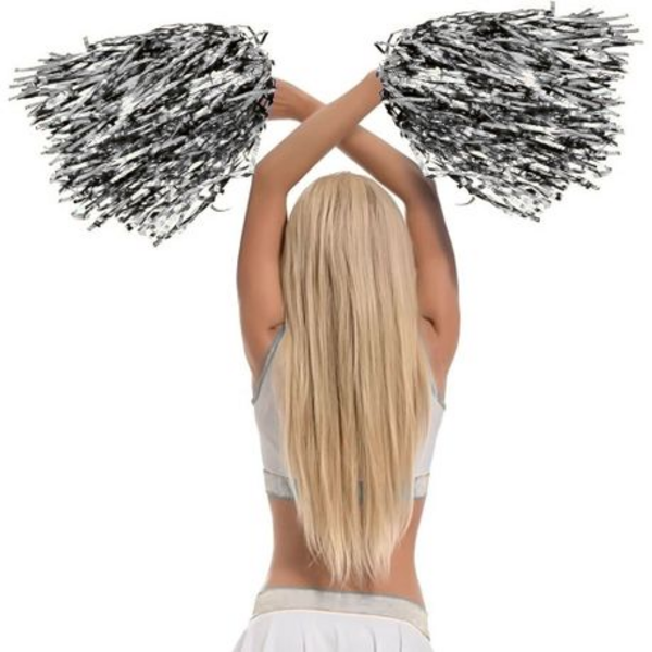 Sparkle in Every Shake Set of 2 Pom Poms - Vibrant Shine for Every Cheer - Image 23