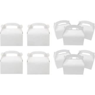 30 Piece White Plain Boxes