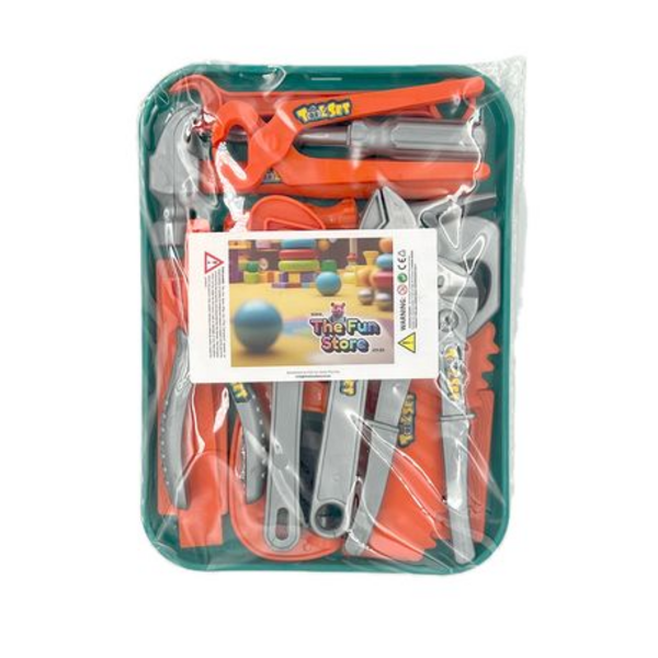 Kids Toy Tool Set with 12 Essential Tools for Imaginative Play - Image 10