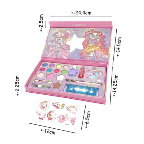 Little Luxe: 18-in-1 Makeup Cosmetic Kit for Trendsetting Kids