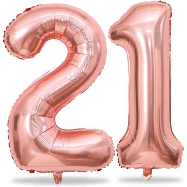 Pink 21st birthday Balloon Garland - Image 2