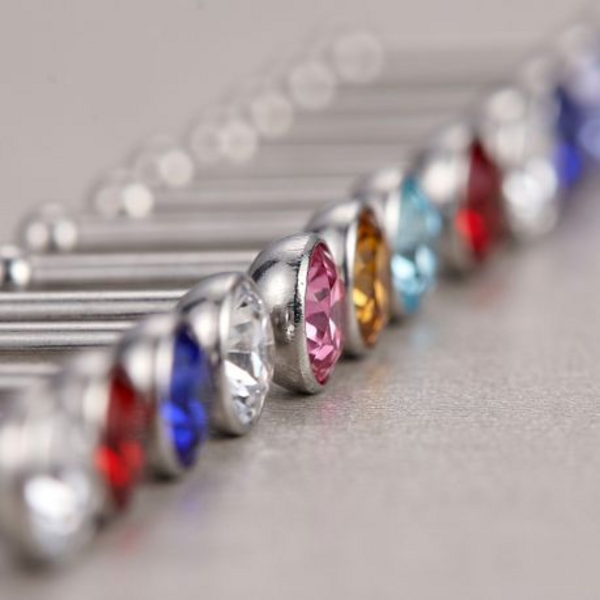 24 Nose Stud Set - CZ Crystal Nose Piercing Studs (Multicolour / White) - Image 4