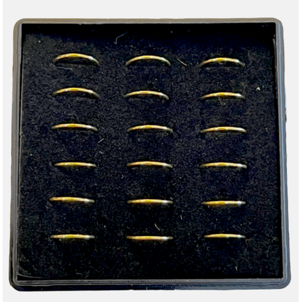 18 x Gold Nose Rings - 316L Surgical Steel - Simple But Elegant