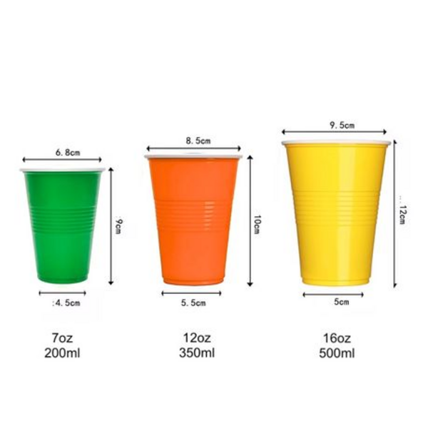 Celebrate in Style with Our 60-Piece Multi-Coloured Party Cups!