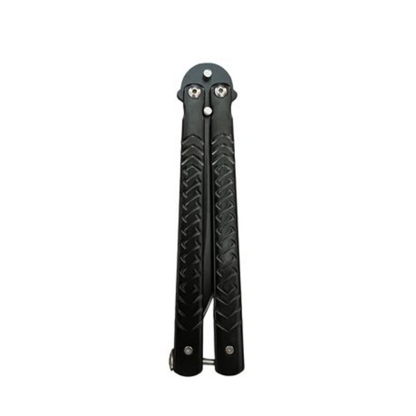 Balisong Non Trainer Butterfly Knife in Black - Flip It. Flick It. Own It. - Image 3