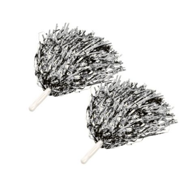 Sparkle in Every Shake Set of 2 Pom Poms - Vibrant Shine for Every Cheer - Image 25
