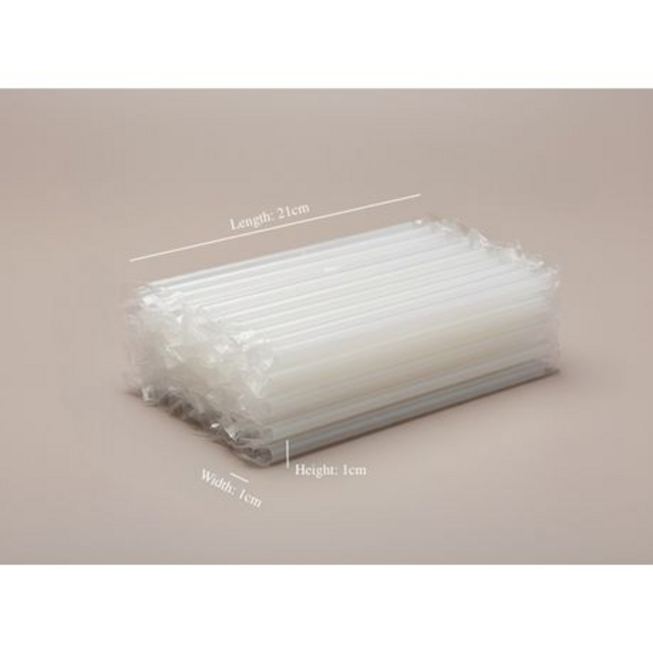 Smoothie Slush Large Jumbo Straws - Clear - Individually Wrapped - Image 4