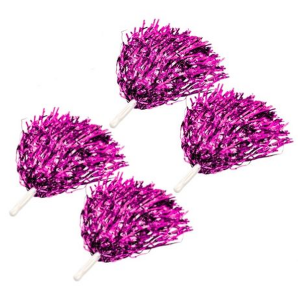Sparkle in Every Shake Set of 2 Pom Poms - Vibrant Shine for Every Cheer - Image 35