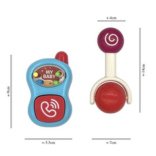 Soothe Sore Gums & Stimulate Senses, Our Soft, BPA-Free Rattle Teether Set - Image 7