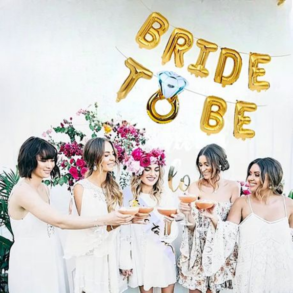 Bride to Be Wedding Party Bridal Foil Decoration Kit Set - Image 11